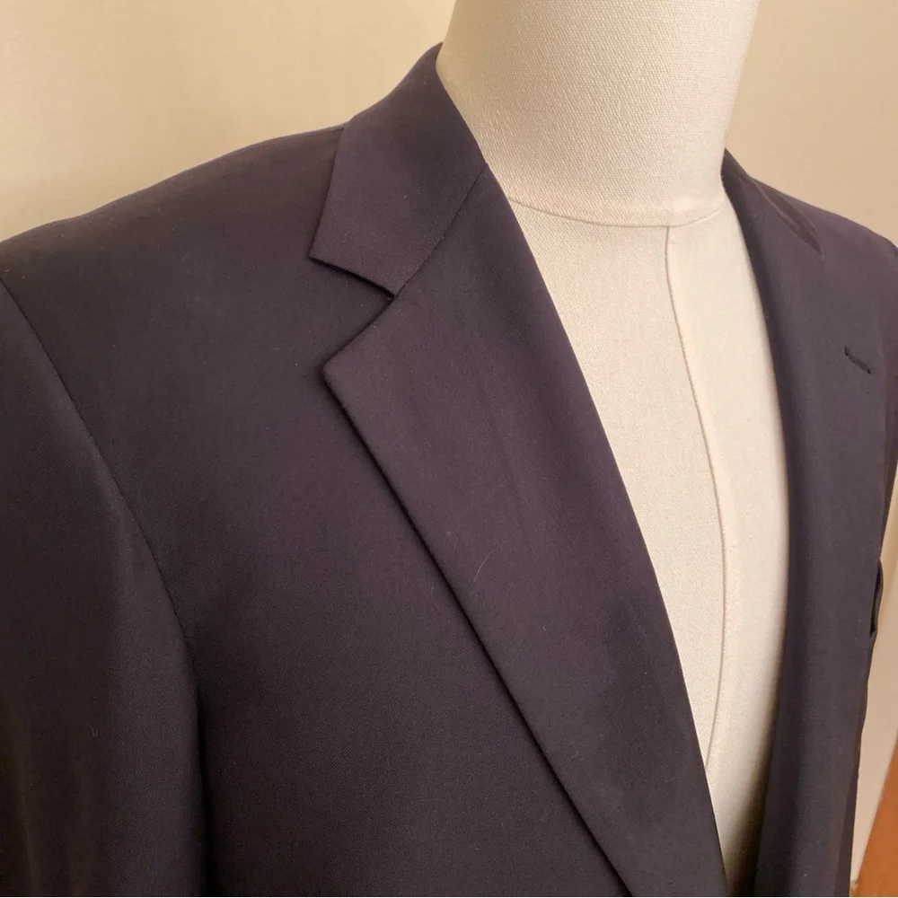 Brooks Brothers Mens Blue Country Club Loro Piana 41R Gold‎ Buttons Sport Coat
